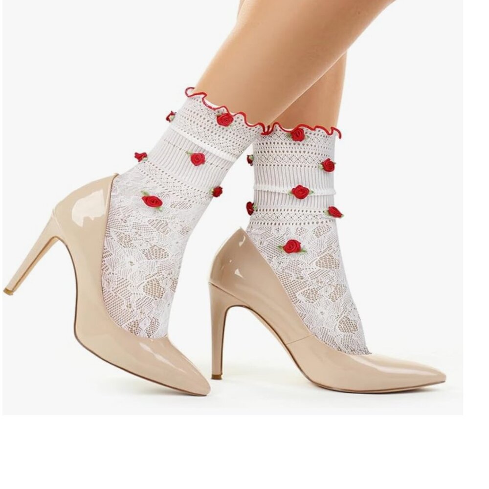 Women's Ruffle Cotton Socks